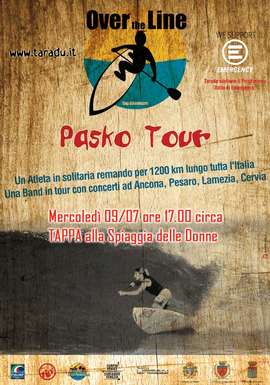 Tappa di SUP Stand Up Paddle alla Spiaggia delle Donne